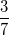 \small \frac{3}{7}