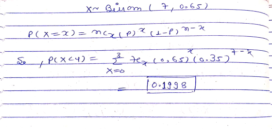 X~ Benam L7, 0.65) х P(x-1) = mc (e) * (1-Р) - * Х 1 - к 3 So Н Рахсч) — Эх (o, Ss) (о. Зг) X=0 О•1898