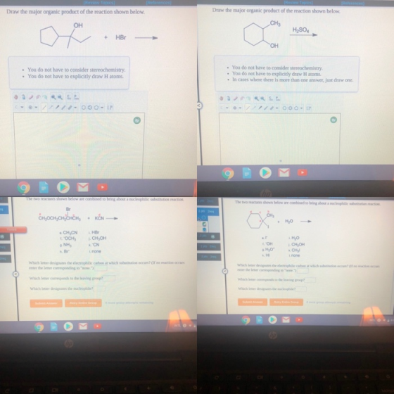 Draw the major organic product of the reaction shown below. Draw the major organic product of the reaction shown below. CH H2