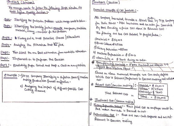 嘔.manggesteeda_-k.tallautha ellouang-Sleps.nada.to nilmaical, ex Onde unnls lo Solu on lhein StokesABhatalton and anon 300o Link Thoybllowing anotha Cost Related toPr잉act,6 dan:- ining ud a mast połenlial Choices ux an ands Sleel- Implement ok to Patoern the Dcsion Slep Eslablahina pp Conthol and Haep a Check on etyachon Baood on abaue rumacal es which costs polvent/InP。사ant in Daeson mkma encample twe Can eo 01 machin! ond which* e) Anal생Sing the impact 엌 dYanh-passba cast. moabune Total pelevent cost melavent Cast Decuion moking :huse ase non-cowh Oxporse and at aae no Rolevant in Decuson malking
