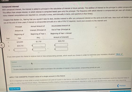 Calculator Compound Interest With compound Interest, the interest is added to principal in the calculation of interest in fut