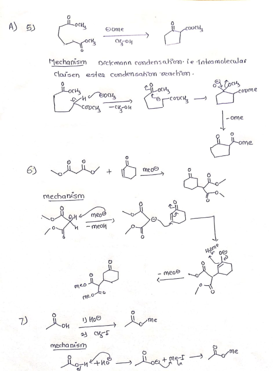 ome COUCH CIG-oll Mechanism Dickmann condensakcie Intramolecular Claisen estes condensabom reachion. ciloch a Coc Top Crocha