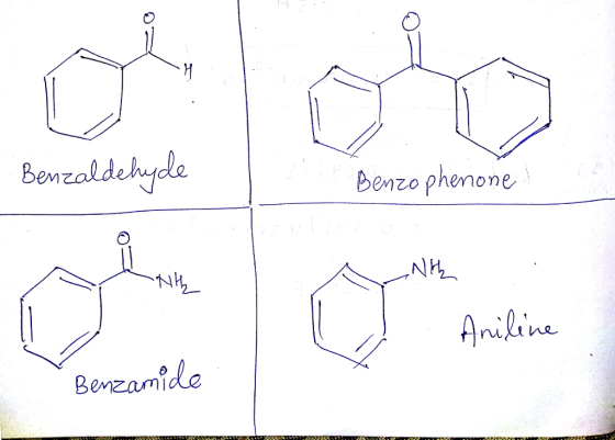 Benzaldckyele benzo phenone Aniline Bemzami de