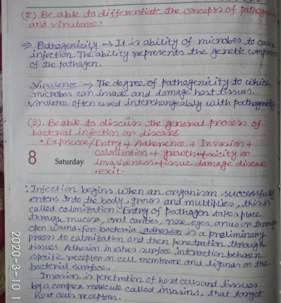 21 (2) Be able to differentiate the neop of pathogenin and virulence Pathogenicity It is ability of microbes to caus infectio