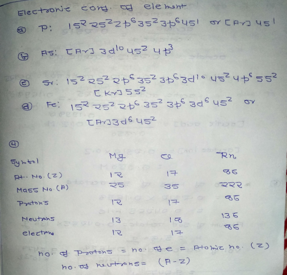 Electronic cons of element D. 15225226352366451 or C AxJ Usl. OP As: [Ar]3d10 usz 4 p3 © sti 1522522063523663470 4524+° 552 [