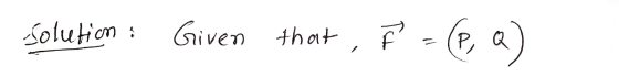 Solution en Given that TH F = (p, q)