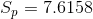 Sp = 7.6158