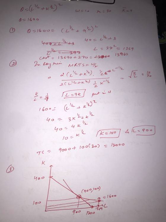 Walo r = 30 K=9 0 O=(22+kk) 2 0=1600 0=1600= (2+ q 2 2 400 = 1h in yo=ch. you ik + 3 2=32² = 1369 Cost = 13690+270=43960 1396
