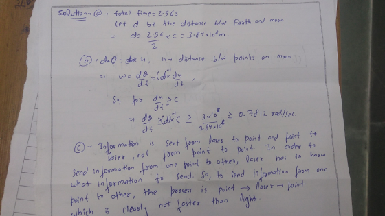 (et d be the dstane b/ Eaoth and moor 2- hdstente / points on mon df d f Send in Josma hon vom one poiot t other, leser has to knou whet inlormaton to Send o, to Send in omtho om one to 1 other, point-lase γ--)point. moer cleax not Jatey than lim potnt the is hich