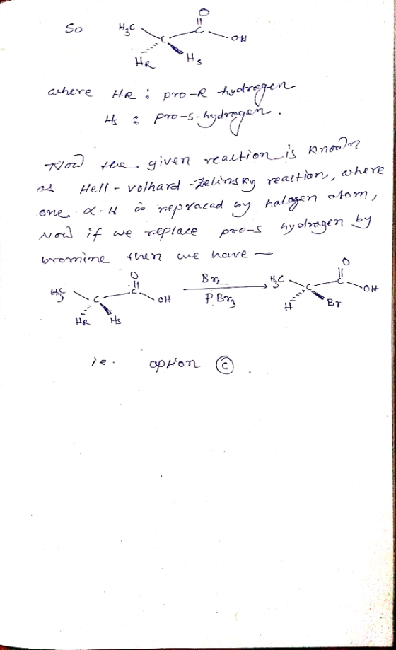 So He HRpro-R yot ahere Pro-s Wo given reaitionis Kn? Hell- volhared -elins k reaition, wheve praced halogen ofom, pro-s byol