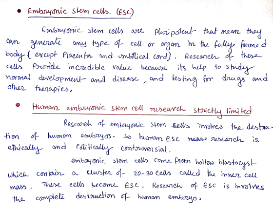 3 Why Is Human Embryonic Stem Cell Research Strictly Limited Discuss 