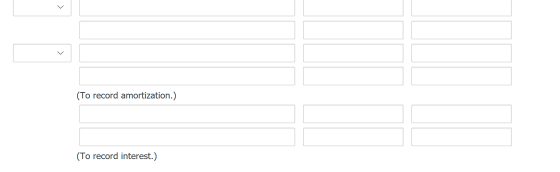(To record amortization.) (To record interest.)