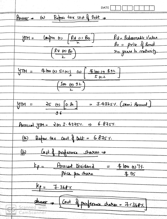 Problem 3 10 Marks Husky Manufacturing Inc Currently Has 15 000 000 