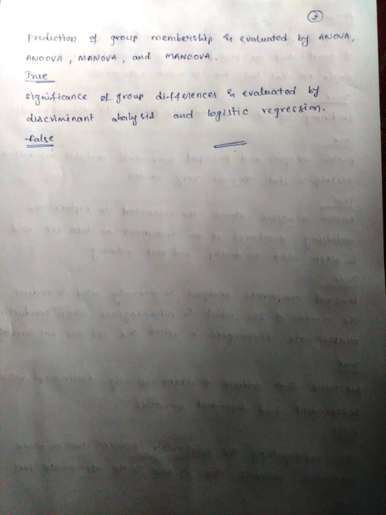 Frediction 의 Troup memberwap -e evaluated by Anon, ANOOVA MANOVA and MANCOVA True signiticance el jroup di-44 onences evaluatedl h ro up -false