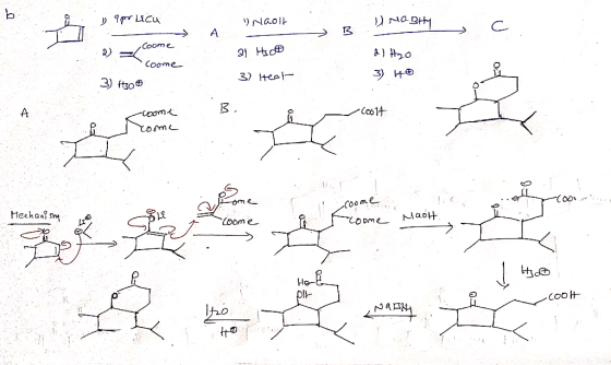 1 aprlica - NOBHY A Naolt - 21 Hsce - Coome . coome d) H2O 3) 4 3) 1300 3) Heat B. -coome Toome Mechanisma coome, Loome Maolt
