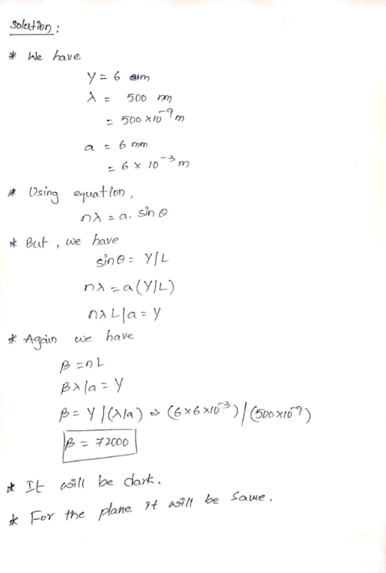 k le have λ= 500 m singon 床Osin B, we have Sine YL 术Aqan cue have 入/a 才2000