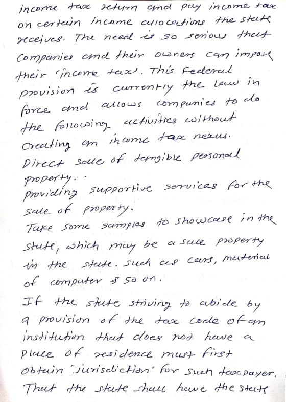 income tax retum and pay income taxe on certain income cullocations the state receives. The need is so serious that companies
