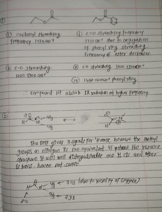 C-Ostreachfng frequany 1710 0t due fo canjugah on of phenyl ng streadng fregueny of ester decrarer O carbonyl shrech tng rey