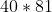 40 * 81