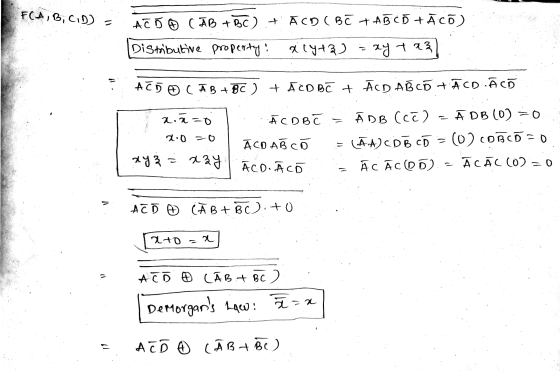 FCA,B,CID = ACB CAB + BC) + ACDC BC + AB CŐ +ĀCo) Distributive property aly+3) = ay ta3l - AC5 A B + 8 ) + AD BC + AD A85 48