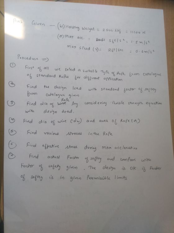 ns b)Holshing weight : 2 sue kbb = 11100 cataloju o6 standard Repa bor ogloadt afflicatien Findthe design Ioad urith standard bastor o soltey RoPe funsilk stength, equation uin dle3n dead Find dia f wint d) and avea ot kefen じ) Find etech.vt ㅅtnes duny mon acc/erah..n factor sa