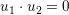 \small u_{1}\cdot u_{2}=0
