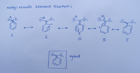 methyl- benzoate sesonance structures; + Ögå | Hybrid