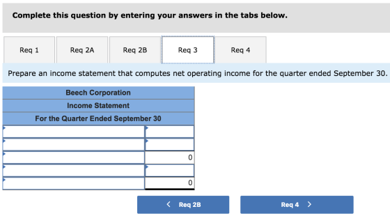 Complete this question by entering your answers in the tabs below. Req 1 | Req2A Req 2A Req 2B Req2B Reg 3 Req3 | Rega Req 4