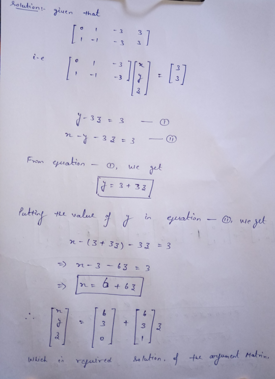 solution given that [: 3 با ما : با ما 9-33 = 3 -y-33=3 From quation we get 3+33 Putting the value of y in equation We we get