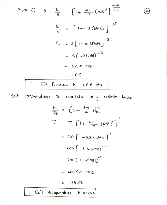 2- 3,S 5 Po- 5 14 0, 38088 3, S 5 с 1 . 38088) - 5x O, 3232 1 , GIG eit Pes is 616 atm Exit temporatoe Ts caludolad ain sulat