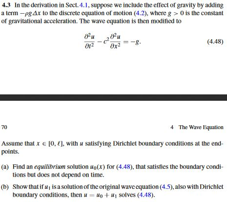 4.3 In the derivation in Sect.4.1, suppose we include the effect of gravity by adding a term-Pg Ar to the discrete equation o