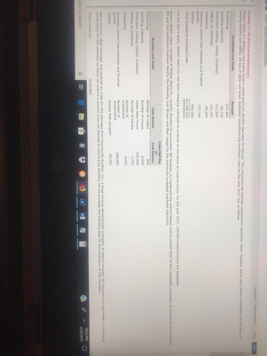 212-000 01.250 Seagren to the activity based costing syatem that he has repeatedy proposad.A Number of moves a contract once