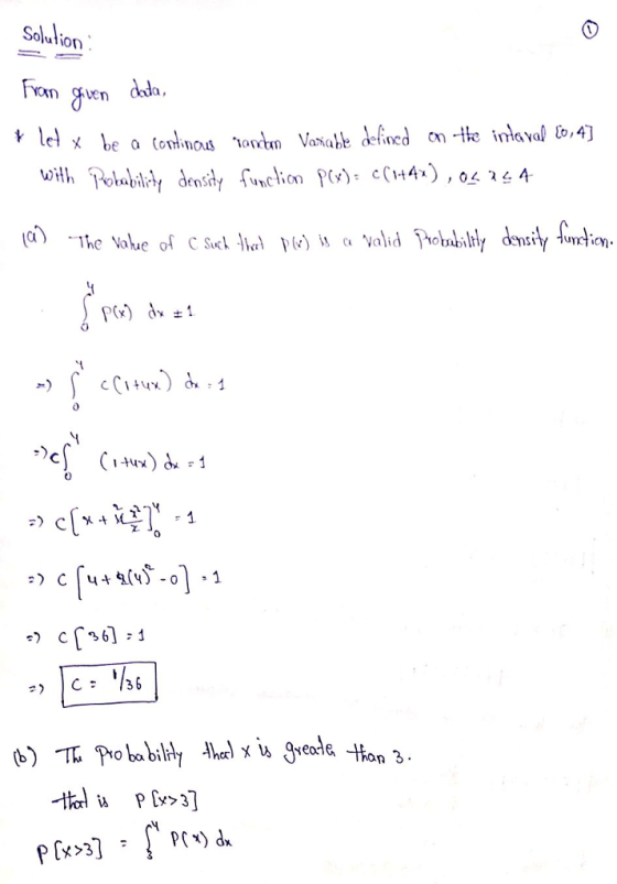 Solulion le P(x) dx ±1 0