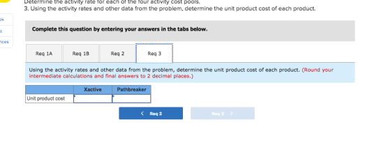 Determine the activity rate for each of the tour activity cost pools. 3. Using the activity rates and other data from the pro