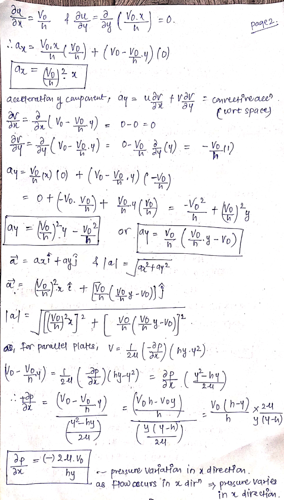 au Vo an f au - a ay ay FO. n page2 1. ase Voix (Vox + (vo 10.4)(0) VO И. и ax= No 2 2 и a acceleration y comparent, ay = u a