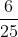 \frac{6}{25}
