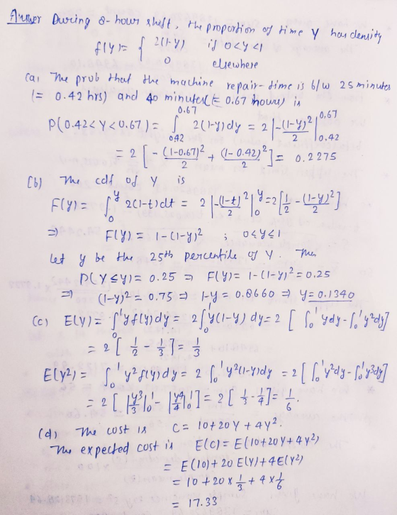 201-4) 0.67 042 2 0.2275 is کے OLYLI Anner during o-hour shift, the proportion of time y has density flyr f id olya elsewhere
