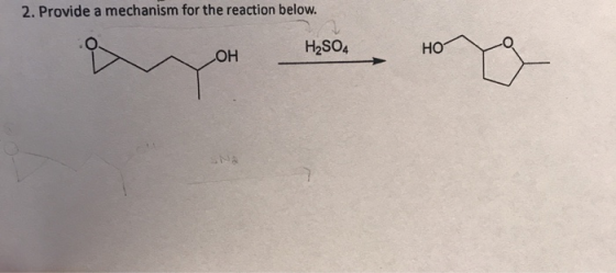 2. Provide a mechanism for the reaction below. o H2SO4 D OH Hood HO toy