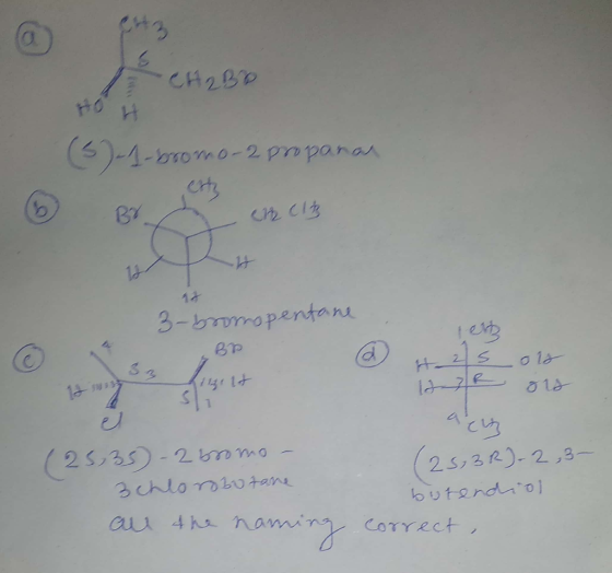 CARBO HOH (3)-1-bromo-2 proporal 3-boomopentane داد که زو) 33 hingelt 12 ais (25,35- 2 bromo- 3 chlorobo tome au the naming (