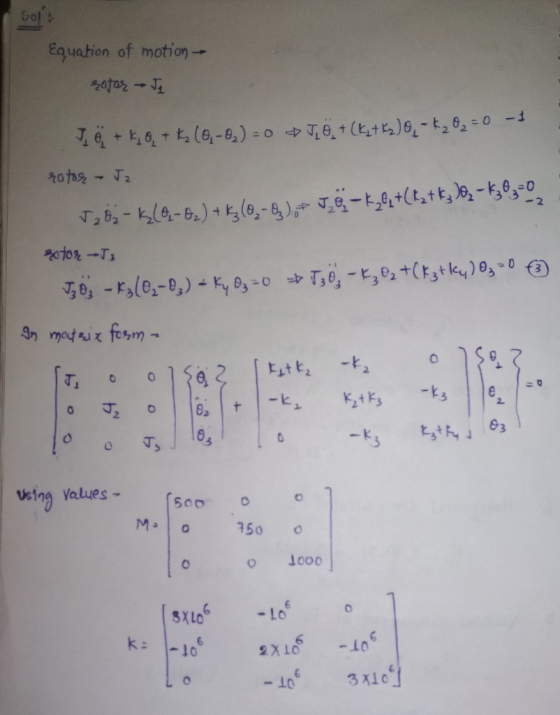 equation of motion- 26 丁 using Values- o Looo k10 L o - 10