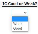 IC Good or Weak? > Weak Good