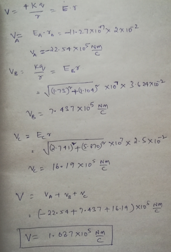 V- 4ka = EN V= EAN =-11-27810x2x102 =-22. 5A X105 Nm = √(1-73)2+0.1045 x107x3.624x102 Ve= 7. 437X105 Nm = Ęr 127413765-200gr