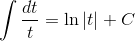 dt = In It + t