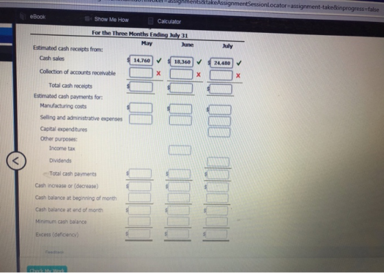 U nments&takeAssignmentSessionLocator assignment-take&inprogress=false eBook Show Me How Calculator For the Three Months Endi