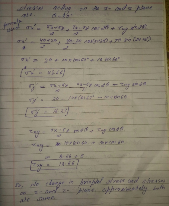 estresses acting on the e- and a plane formula House Box= 0x80x4 noy ces 20 + Toy 369.20, you204 youze cestex@ 4.70 si (X360