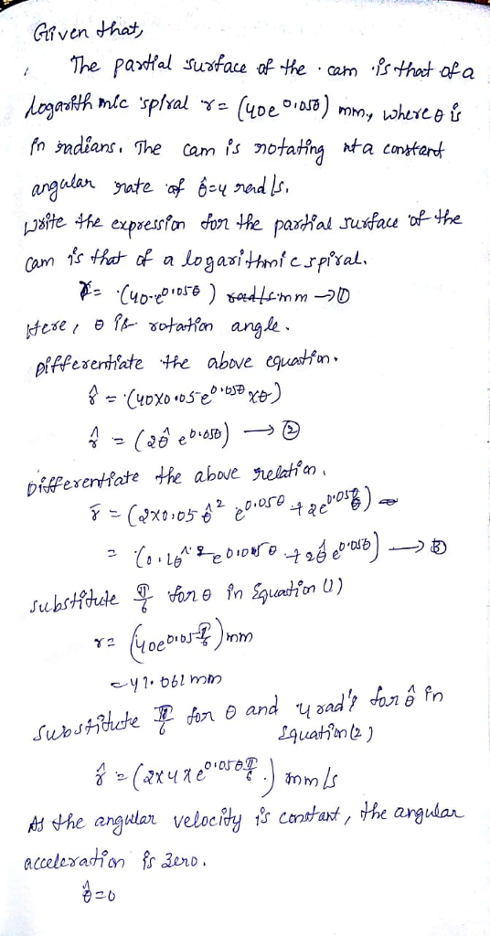 Given that argulan yute of by s At he argular velocity cantrant, the argular