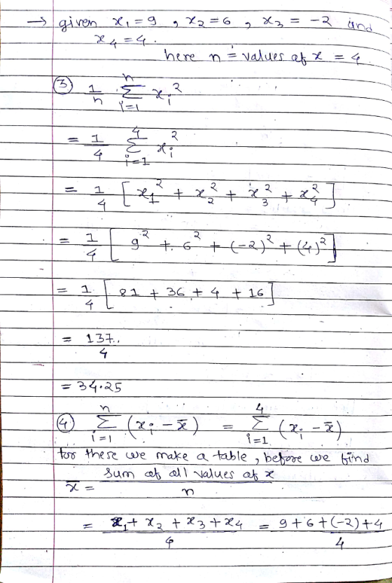 3 and x4 3) =그 134 の ( 1) 3 nese ve make a table bebe re bind Jum 25 all values, a χ