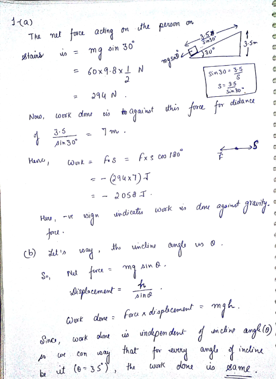30 Sin 30 3.S 294N S35 Sin 30 Noo , ω0rK dnu to -bagau.not dhi, force distance Mu . in 30 Huno hi sino no.wrk