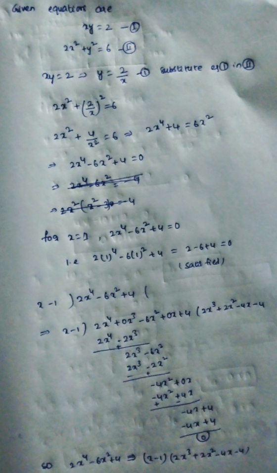 Given equations are 24-2-3 2149-6-0 4-2-2--0 uniture 4000 22 (2) 21५6 24+५ -४२० 214-674-0 2a 464-9-4 ०१ 250 24-67 +५=0 2004-6