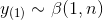 y_{(1)}\sim \beta (1, n)